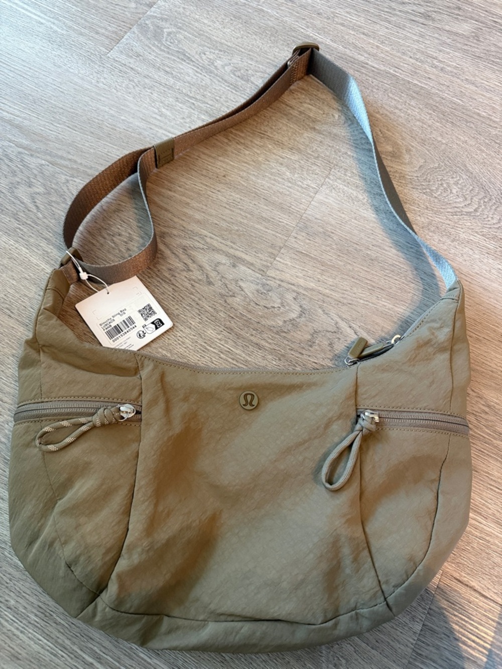 lululemon athletica Fawn Brown Crossbody Bag Slouchy Sling Bag